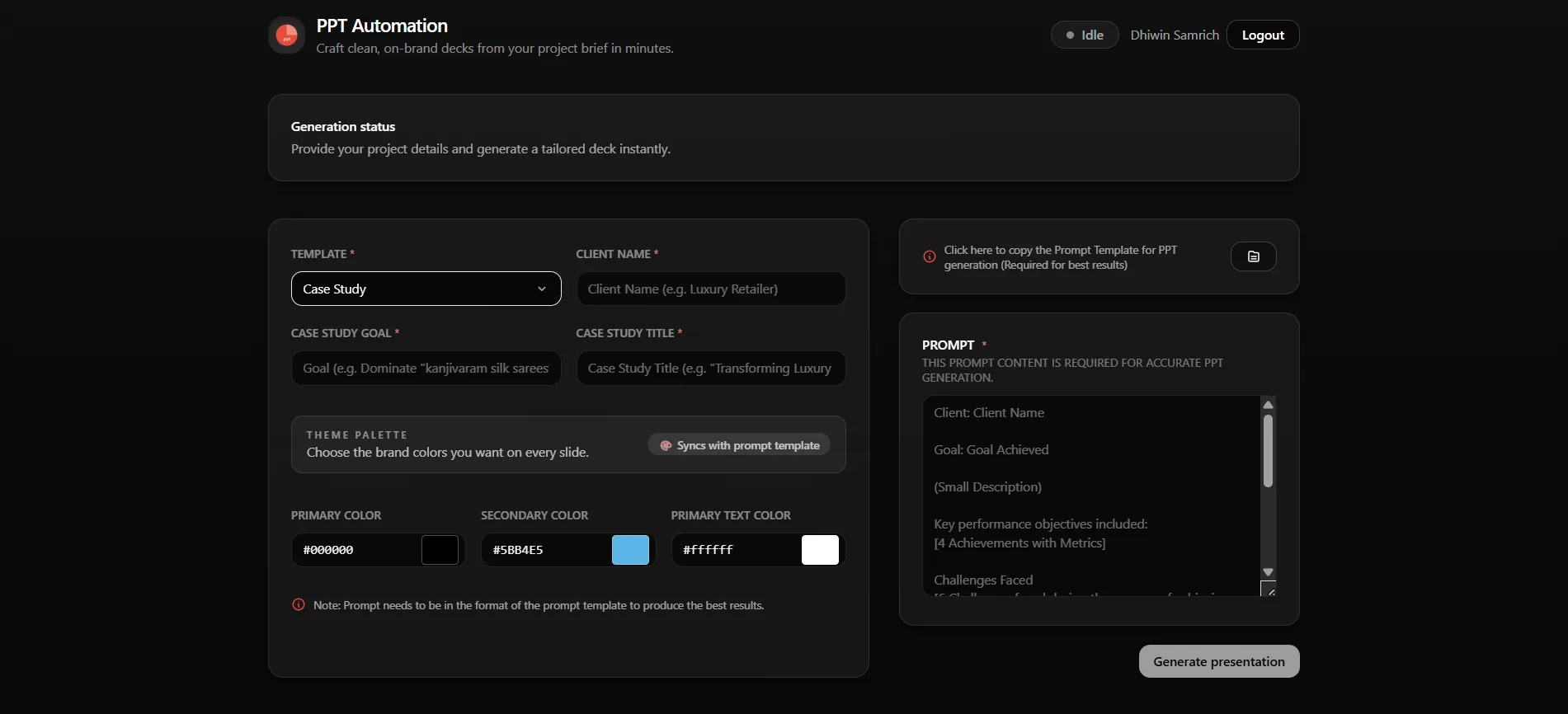 AI PPT Automation preview